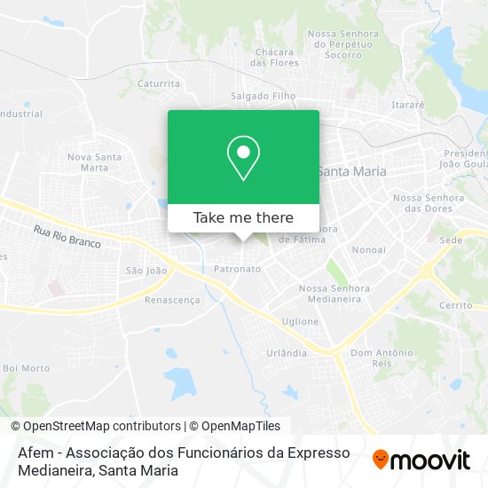 Afem - Associação dos Funcionários da Expresso Medianeira map