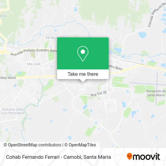 Cohab Fernando Ferrari - Camobi map