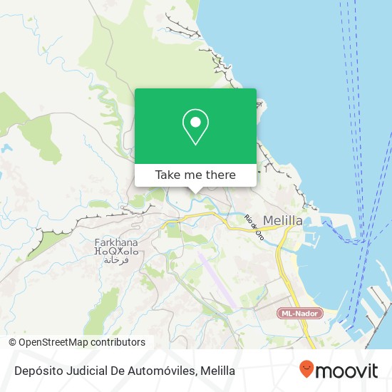 Depósito Judicial De Automóviles map