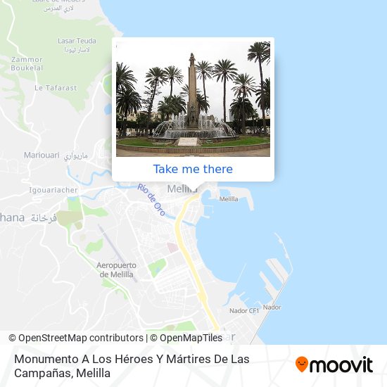 Monumento A Los Héroes Y Mártires De Las Campañas map