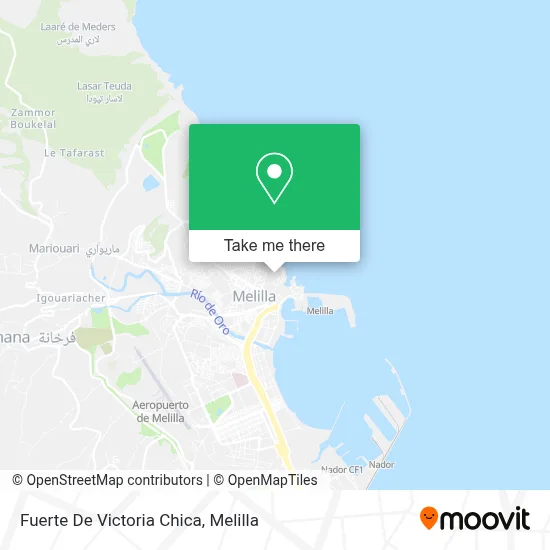 Fuerte De Victoria Chica map