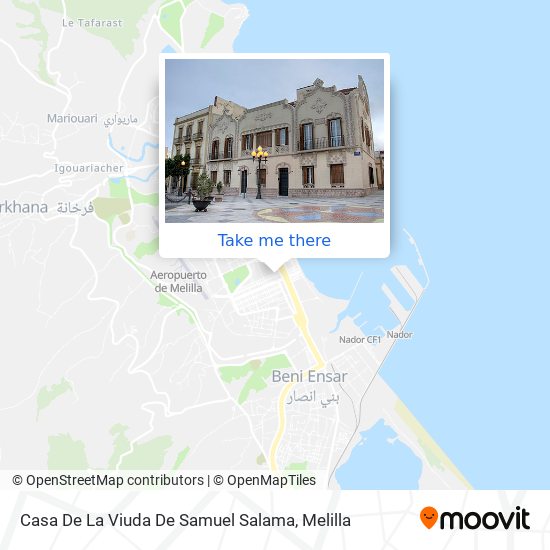 mapa Casa De La Viuda De Samuel Salama