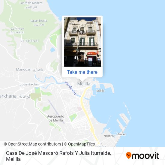 Casa De José Mascaró Rafols Y Julia Iturralde map
