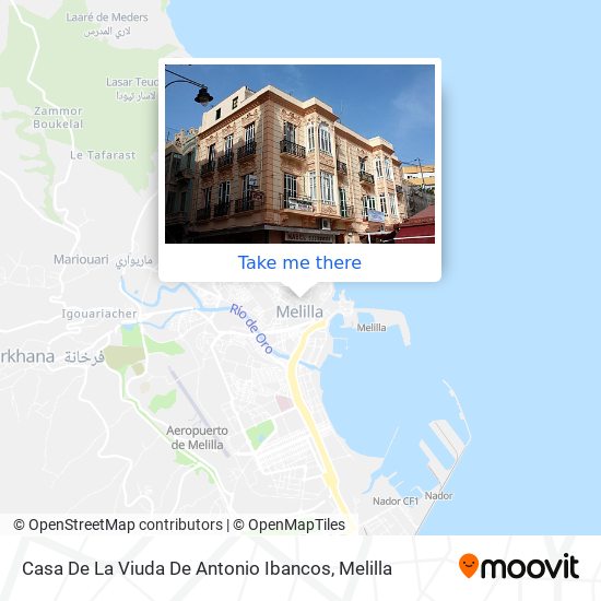 Casa De La Viuda De Antonio Ibancos map