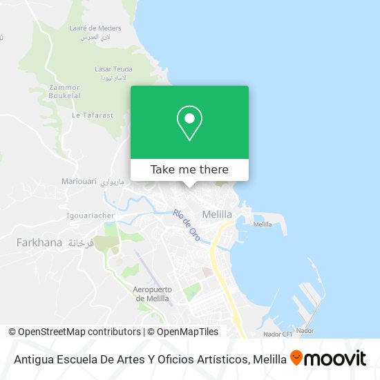 Antigua Escuela De Artes Y Oficios Artísticos map