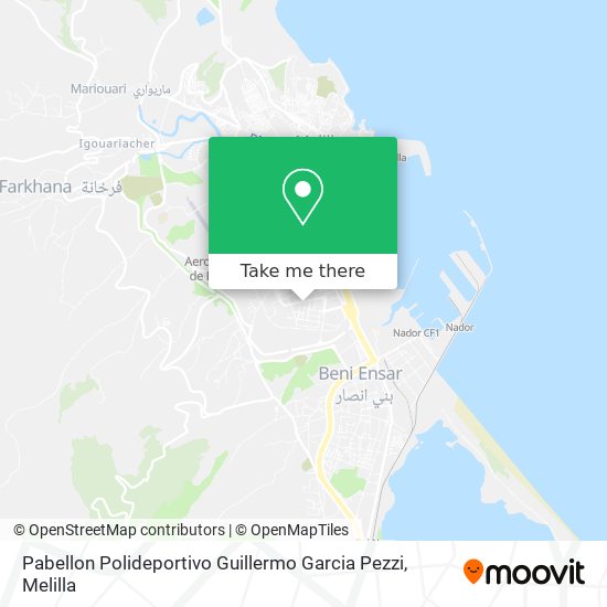 Pabellon Polideportivo Guillermo Garcia Pezzi map