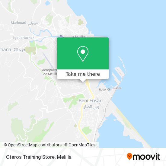 mapa Oteros Training Store
