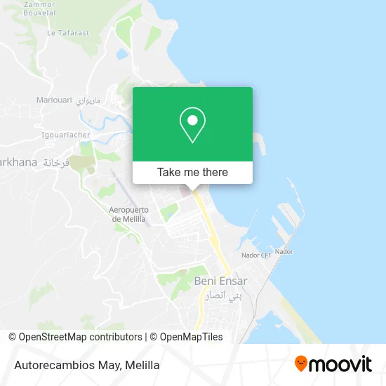 Autorecambios May map