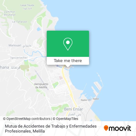 mapa Mutua de Accidentes de Trabajo y Enfermedades Profesionales