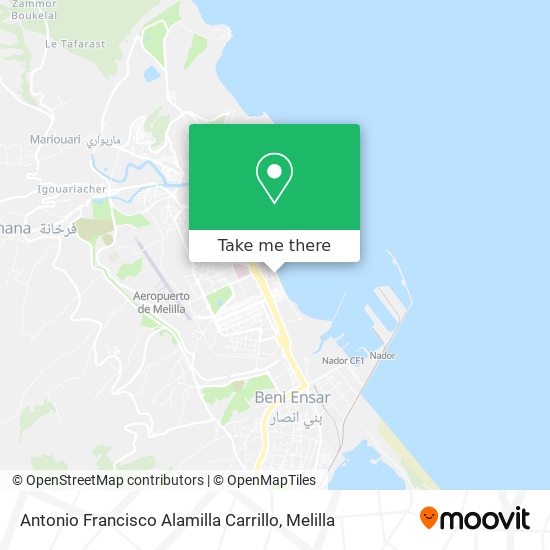 Antonio Francisco Alamilla Carrillo map