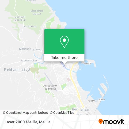 mapa Laser 2000 Melilla