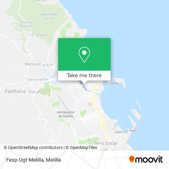 Fesp-Ugt Melilla map