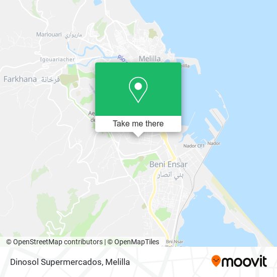 Dinosol Supermercados map