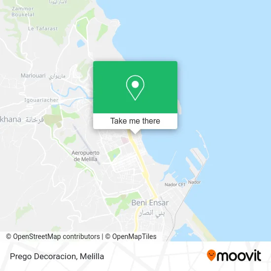 Prego Decoracion map