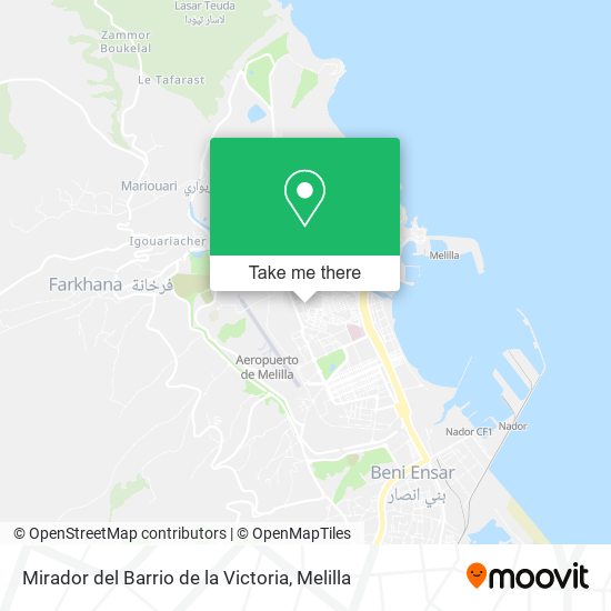 mapa Mirador del Barrio de la Victoria