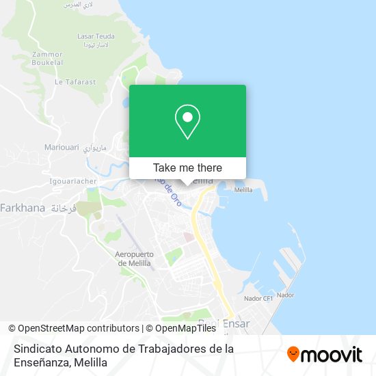 Sindicato Autonomo de Trabajadores de la Enseñanza map