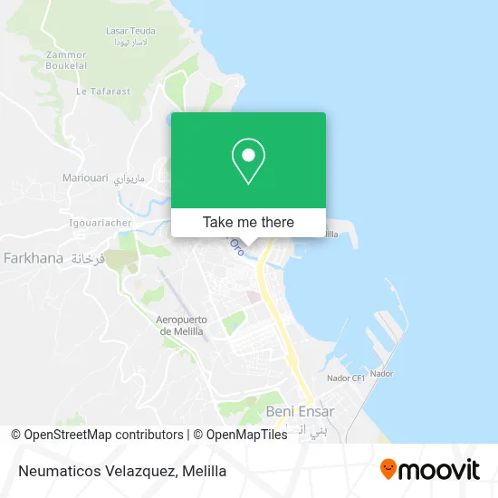 Neumaticos Velazquez map