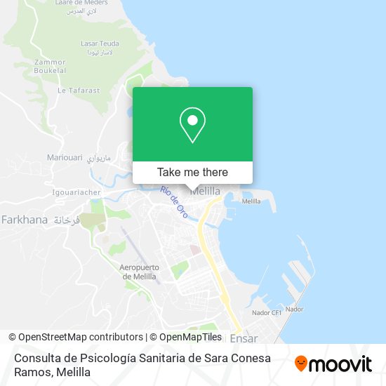 Consulta de Psicología Sanitaria de Sara Conesa Ramos map