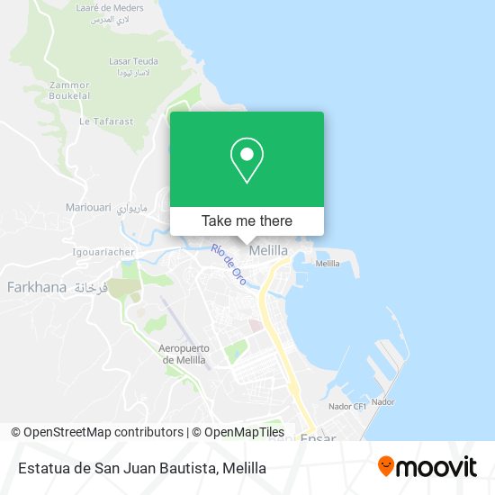 Estatua de San Juan Bautista map