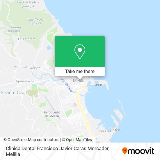 Clinica Dental Francisco Javier Caras Mercader map