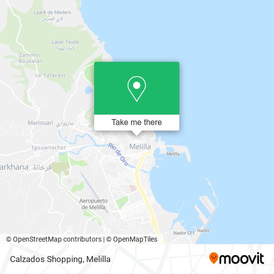 Calzados Shopping map