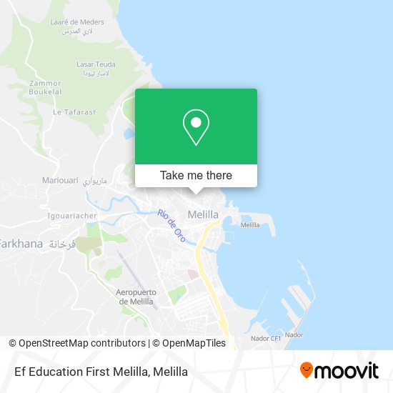 Ef Education First Melilla map