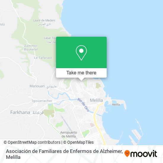 Asociación de Familiares de Enfermos de Alzheimer map