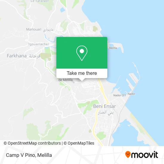 Camp V Pino map