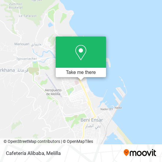 Cafetería Alibaba map