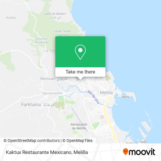 mapa Kaktux Restaurante Mexicano