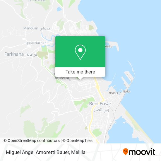 Miguel Angel Amoretti Bauer map