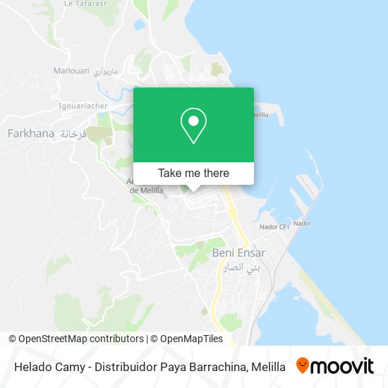 Helado Camy - Distribuidor Paya Barrachina map