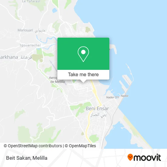 Beit Sakan map