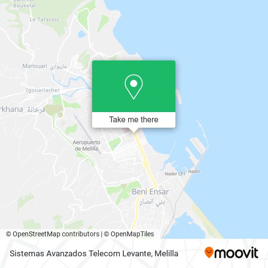 Sistemas Avanzados Telecom Levante map