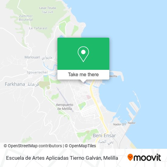 Escuela de Artes Aplicadas Tierno Galván map