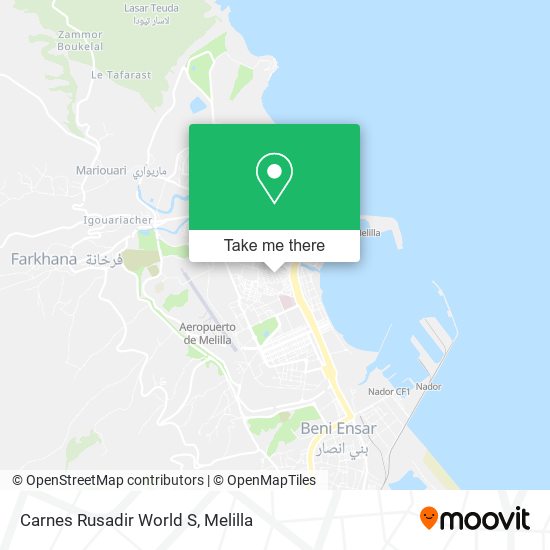 Carnes Rusadir World S map