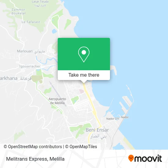 Melitrans Express map