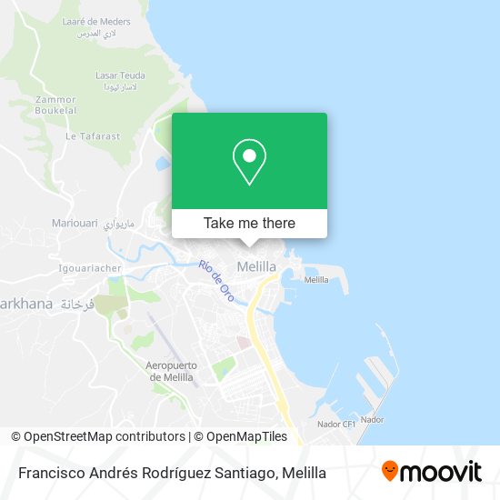Francisco Andrés Rodríguez Santiago map