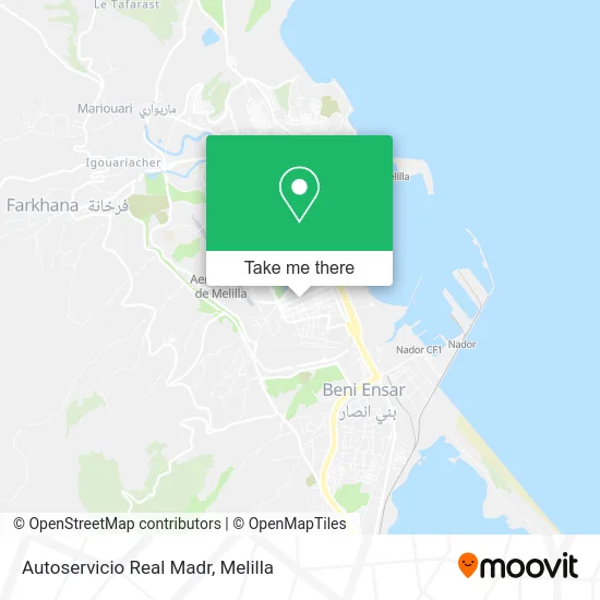 Autoservicio Real Madr map