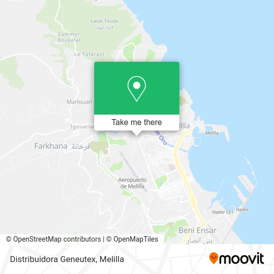 Distribuidora Geneutex map