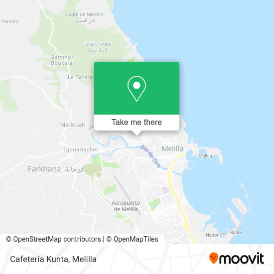 Cafetería Kunta map