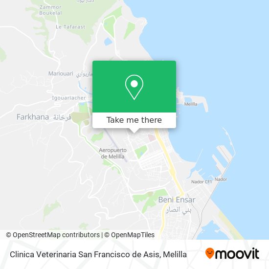 Clinica Veterinaria San Francisco de Asis map