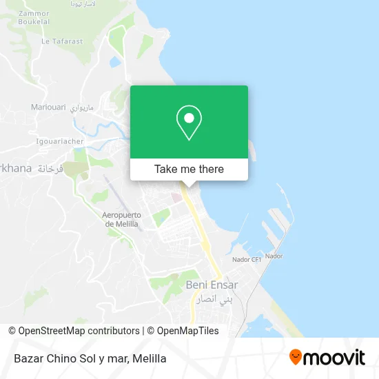 Bazar Chino Sol y mar map