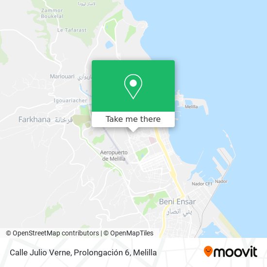 Calle Julio Verne, Prolongación 6 map