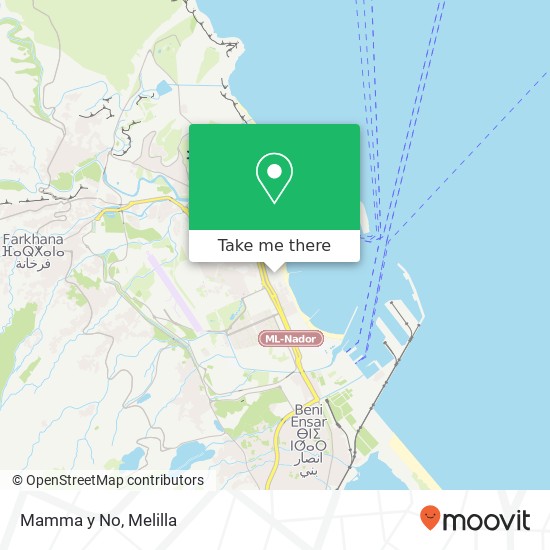 mapa Mamma y No, Calle Marqués Montemar, 27 52006 Melilla