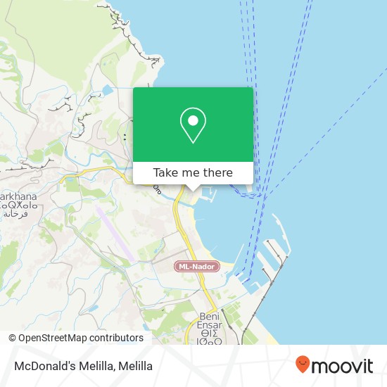McDonald's Melilla, Paseo Marítimo Alcalde Rafael Ginel 52004 Melilla map