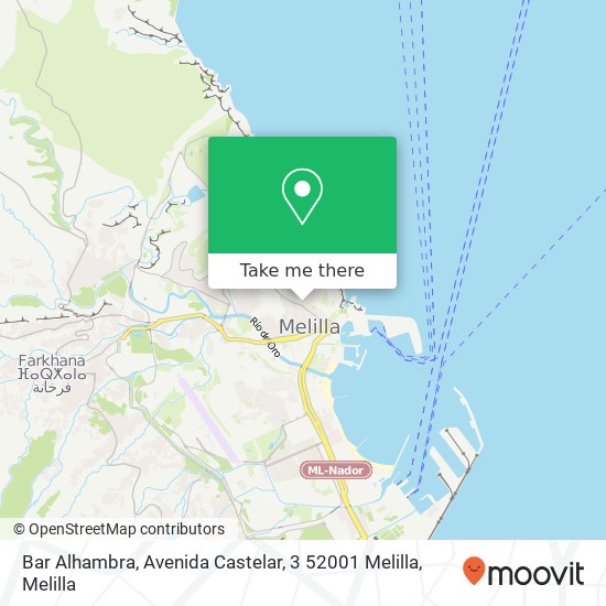Bar Alhambra, Avenida Castelar, 3 52001 Melilla map