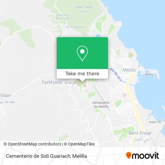 mapa Cementerio de Sidi Guariach