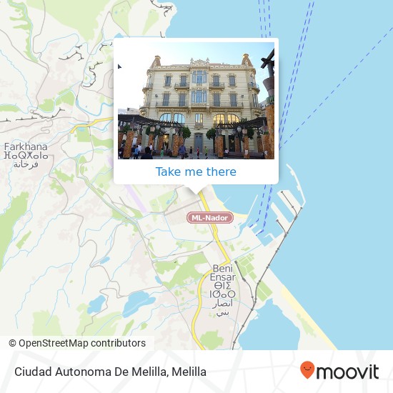 mapa Ciudad Autonoma De Melilla