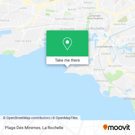 Plage Des Minimes map